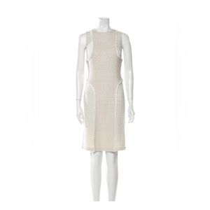 St. John knit cream dress new without tags Retail $1190 Size 2